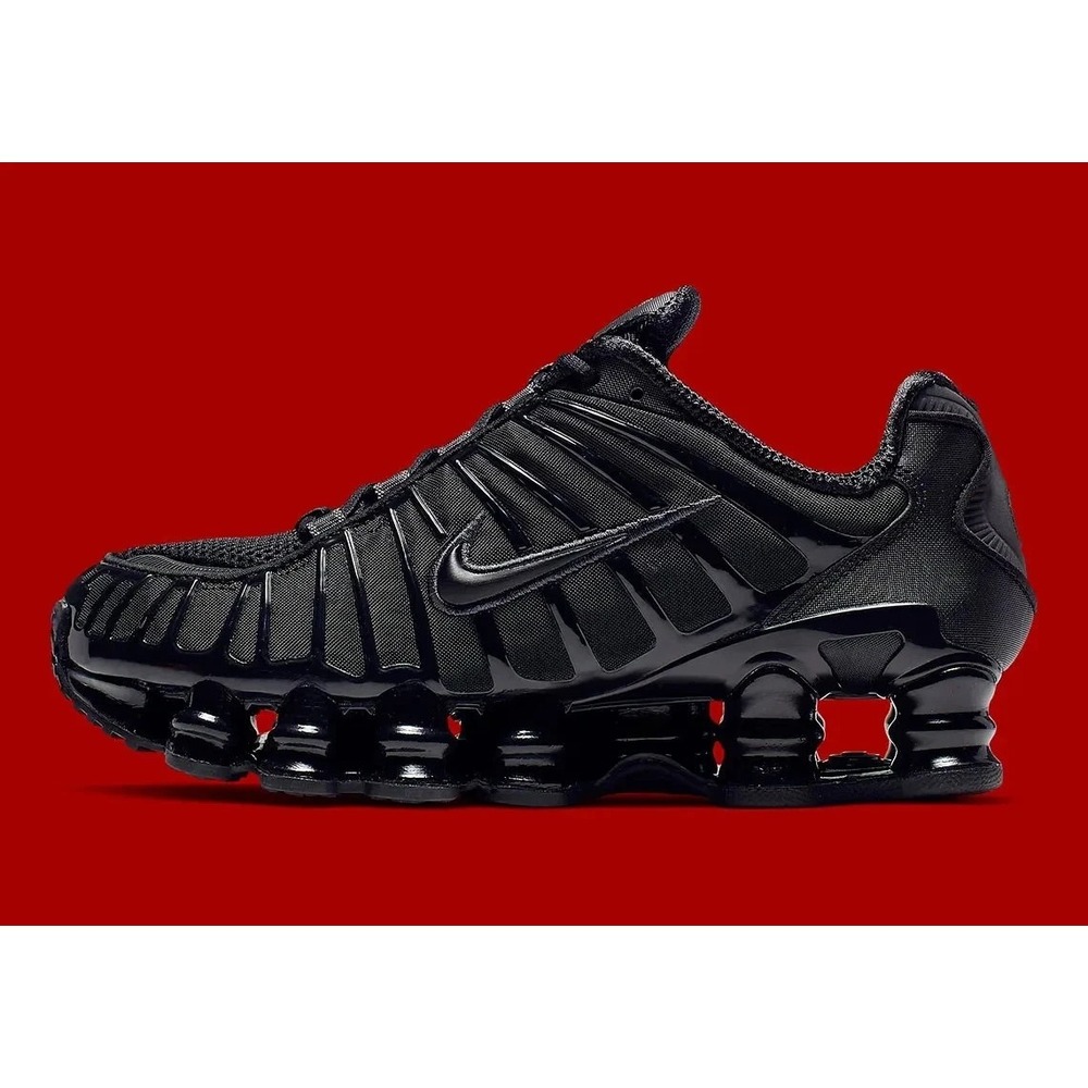 Nike Shox TL Triple Black Metallic Retro Sneakers AR3566-002 Women's Size 6 NEW